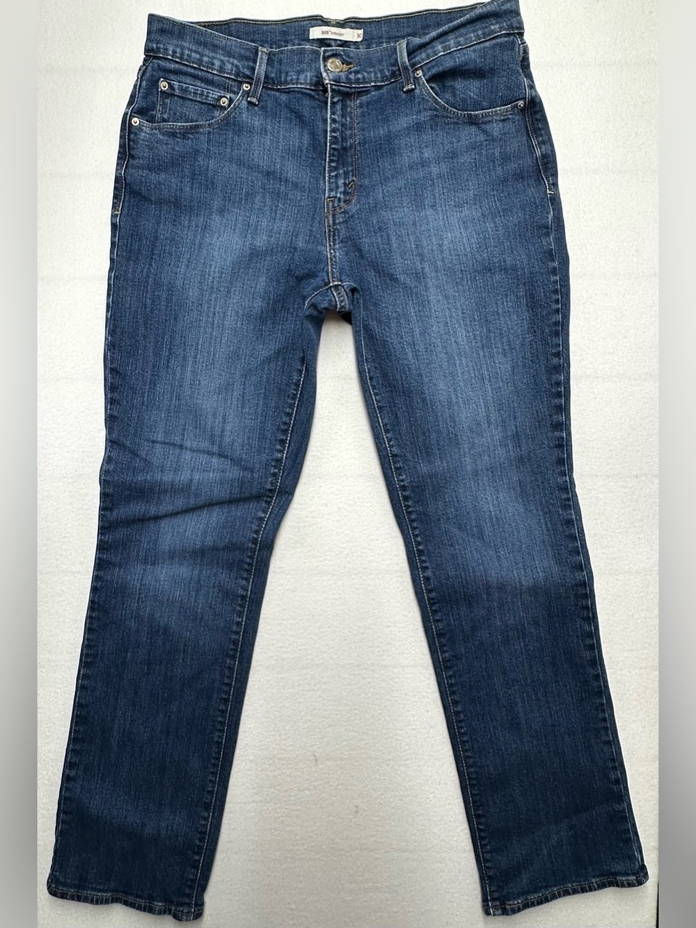 Levi’s 505 Women’s Jeans 30x32 Straight Leg Dark Wash Classic Denim